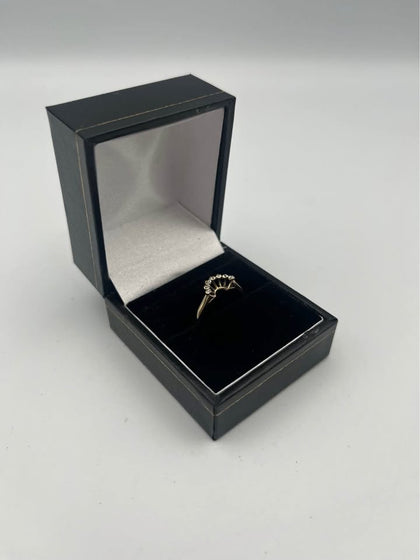 9CT YELLOW GOLD RING 375 HALLMARKED, SIZE L, 1.10G