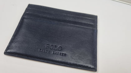 POLO RALPH LAUREN PONY CARD CASE BLACK LEYLAND.