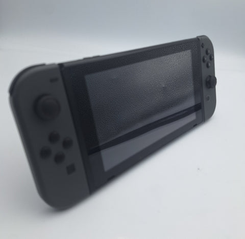 Nintendo Switch 32GB black gaming console with black joy-cons and original charger UNBOXED