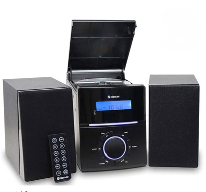 denver micro hifi system cd/fm radio