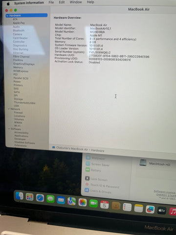MacBook Air 10,1/M1 Rose Gold