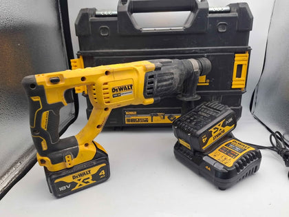 DEWALT DCH033N-XJ 18V XR Brushless SDS+ Hammer Drill – 2x 4Ah Batteries & Charger