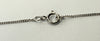 9ct white gold necklace with key pendant 18"