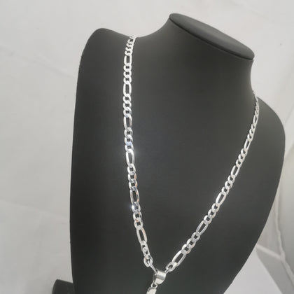 925 Silver Chain with Silver Cross Pendant, 29.25Grams, NEVER WORN OR USED, APPROX 23