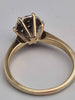 9ct Yellow Gold CZ Cluster Ring - 2.91 Grams - Size Q