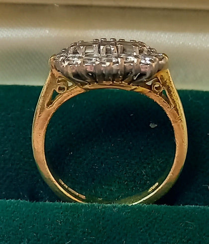 18CT 4G Diamond Yellow Gold Ring Size-I