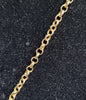 9ct yellow gold Loop Link chain With Tassel - 10.14G - 20 - 24" - Hallmarked