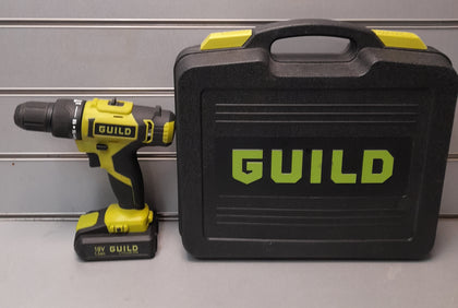 Guild 18V Cordless Impact Drill with 100 Accessories - 1.5Ah Bat