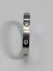 18ct White Gold Diamond Ring Matte Finish