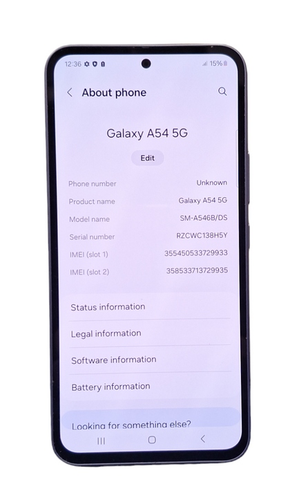 Samsung Galaxy A54 5G 128GB - Black