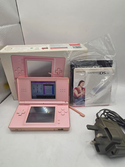 Nintendo Ds Pink Lite Complete In Box With Genuine Charger,