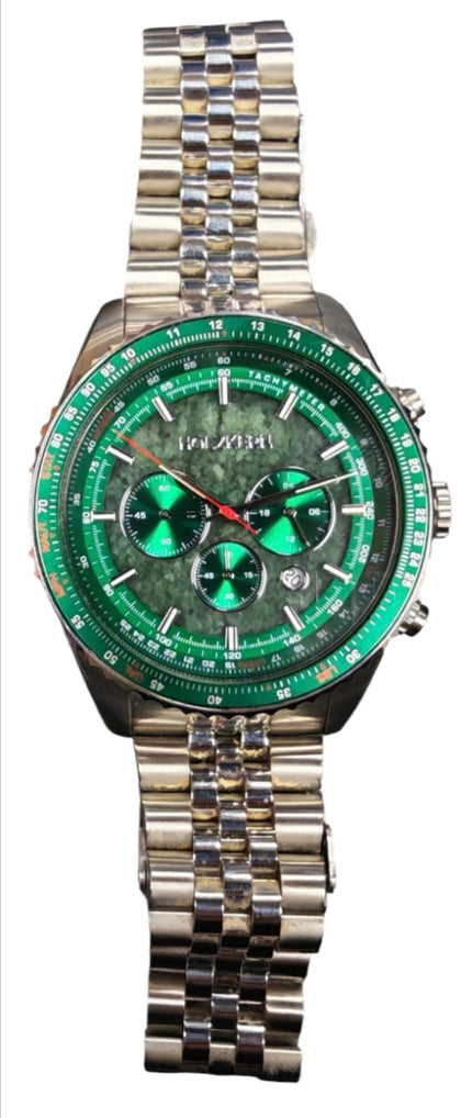 Holzkern Open Horizon 316l Watch Green Marble ***Boxed***