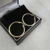 9K Gold Hoop Earrings, 375 Hallmarked, 1.10Grams, Box Included