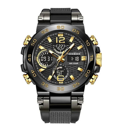 Foxbox Mens Watch Luxury Sport Fashion Watches Dual Display Digital
