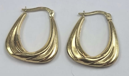 9ct Gold Earrings Horseshoe