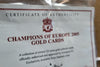 DANBURY LIVERPOOL FC CHAMPIONS OF EUROPE 2005 22CT GOLD CARD COLLECTION - FRAMED WITH CERTS