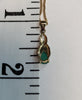 9ct Yellow Gold Necklace and Pendant with Gren Stone - 18" - 2.19g