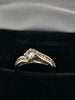 18 Karat Hallmarked womens ring , 3.1 grams 0.5 Carat Diamond ring . size J with box