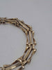 9ct Yellow Gold Gate-Like Bracelet With Heart Clasp - 6" Long - 5.81 Grams
