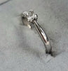 18ct White Gold Solitaire Diamond Ring Size K 0.25ct
