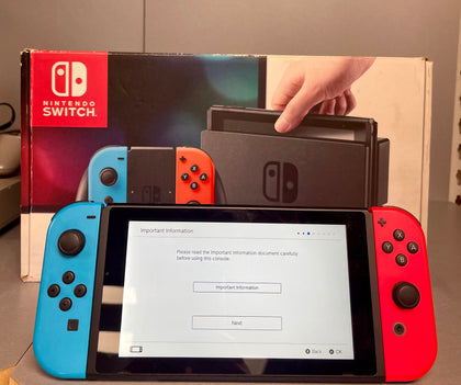 Nintendo Switch (Neon Red/Blue) **Boxed**