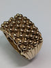 Gold heavy keeper ring