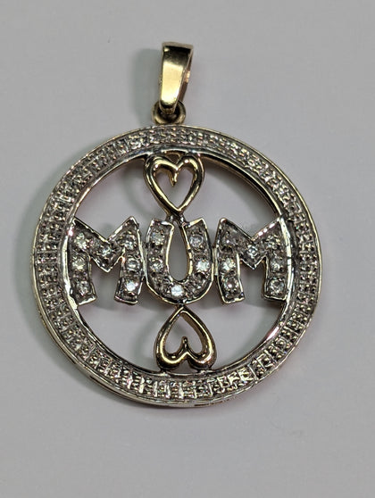 9ct Gold Mum Pendant