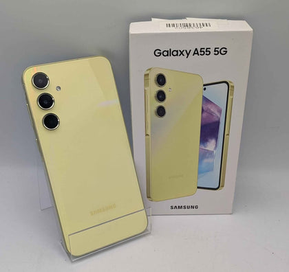 Samsung Galaxy A55 5G Dual Sim, 8GB+128GB Awesome Lemon, Unlocked To Any Network, Boxed