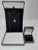 1.9G 9ct Gold Chain & Earring Set - 22" Length