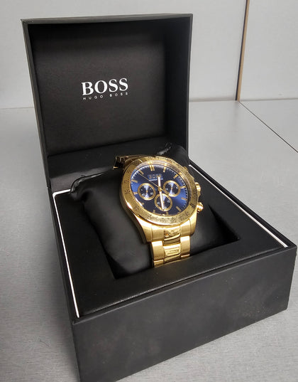 Mens Hugo Boss HB1513340 Gold Ikon Chronograph Watch