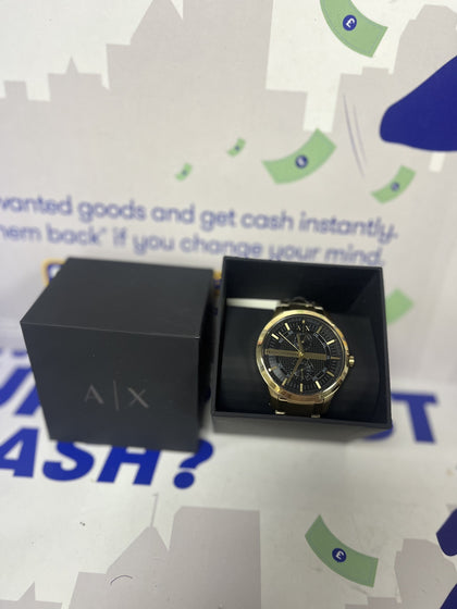 Armani Exchange Mens Gold Bracelet Watch Ax2122.