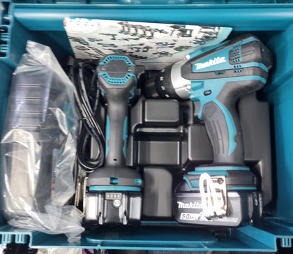 Makita DLX2145TJ 18V LXT 2 Piece Combi Drill and Impact Driver Kit (2 x 5.0Ah Li-ion batts) BRAND NEW