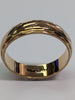 9ct Gold patterned Wedding Band Ring