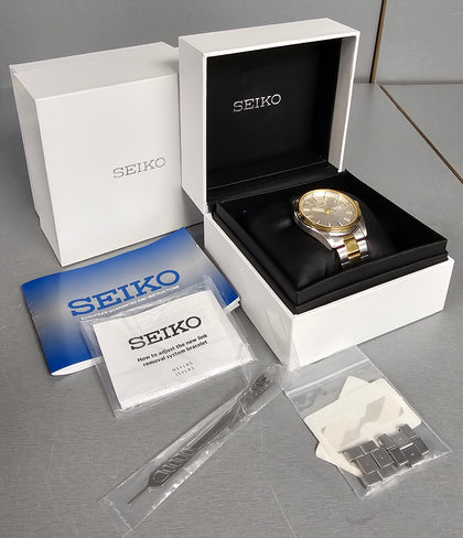 Seiko Neo Classic Men's Two Tone Bracelet Watch (Model 6n53-00a0)