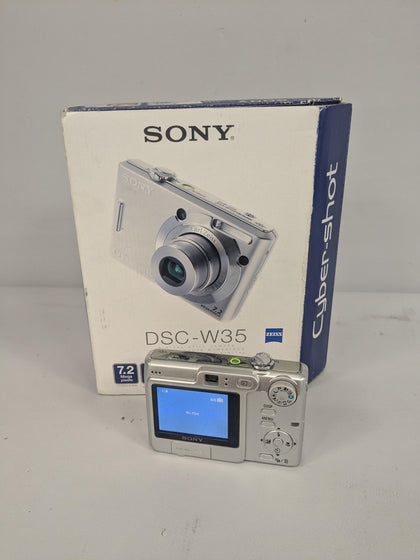 Sony Cyber-shot DSC-W35 Digital Camera - Silver (7.2MP, 3x Optical Zoom) 2.0