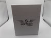 Softech Men's silver with black face watch
