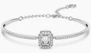 Swarovski Millenia Bangle, Octagon Cut, White, Rhodium Plated medium