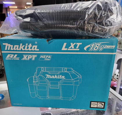 MAKITA DVC750LZ 18V LXT BRUSHLESS L WET/DRY VACUUM BODY + EXTENSION HOSE **NEW**