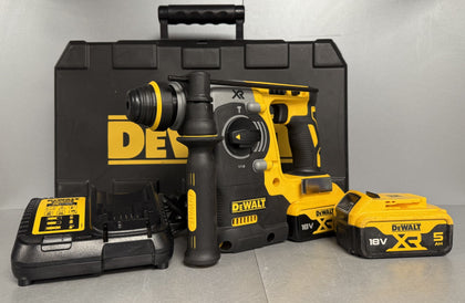 DeWalt DCH273P2 18V XR Cordless Brushless SDS Plus 3 Mode Rotary Hammer Drill With 2 x 5.0Ah Batteries