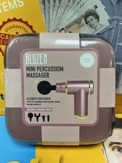 Bluzen Mini Percussion Massager With Carrying Case Rose Brand With.