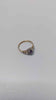 9ct Yellow Gold Ring With DIA Stones & Purple Stone - 1.99 Grams - Size R