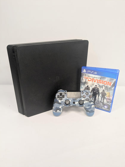 Playstation 4 Slim Console, 500GB Black The Division Package