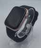 Apple Watch Series 9 (GPS) Rubber, Black Strap, Pink Aluminium, 45mm, Boxed With Charger