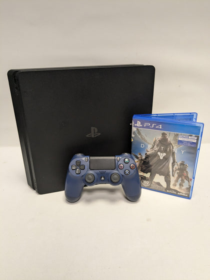 Playstation 4 Slim Console, 500GB Black Destiny Package