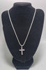 925 Silver Cross Chain 9.7G 24"