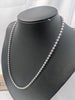GUCCI 925 Sterling Silver Ball Bead Chain Necklace - 20" Long - 21.32 Grams - Boxed
