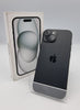 Apple iPhone 15 128GB black unlocked boxed smartphone 100% batt health