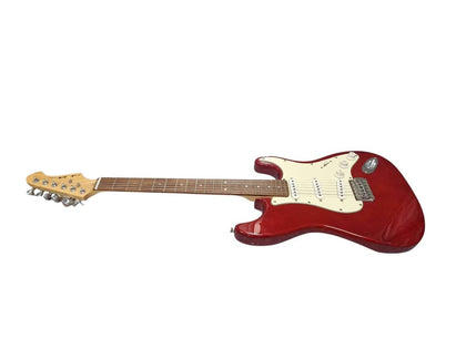 Avia STG Electric Guitar, 6-Metal Strings, Deep Red, Unboxed