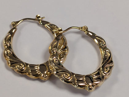 9ct Gold Sun Flower Earrings