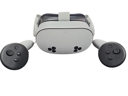 Meta Quest 3S Virtual Reality Headset, 128GB, White, Boxed With Controllers, Head Strap And Charger